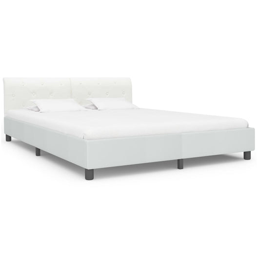 Giroletto Bianco in Similpelle 160x200 cm | homemem39