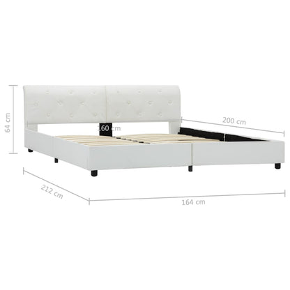 Giroletto Bianco in Similpelle 160x200 cm | homemem39