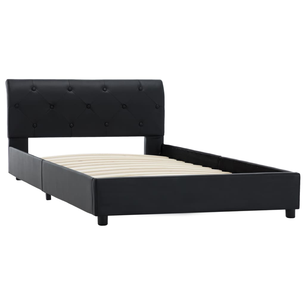Giroletto Nero in Similpelle 100x200 cm | homemem39