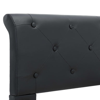 Giroletto Nero in Similpelle 120x200 cm | homemem39