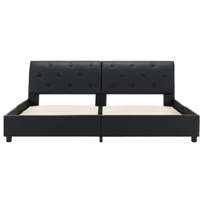 Giroletto Nero in Similpelle 160x200 cm | homemem39