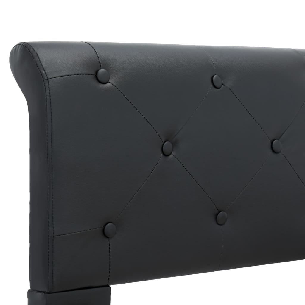 Giroletto Nero in Similpelle 160x200 cm | homemem39