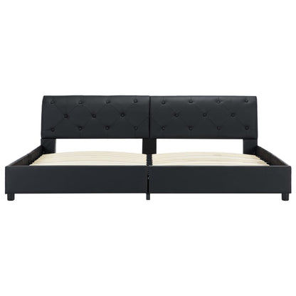 Giroletto Nero in Similpelle 180x200 cm | homemem39
