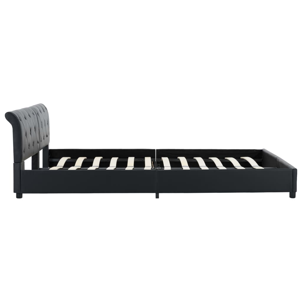 Giroletto Nero in Similpelle 180x200 cm | homemem39