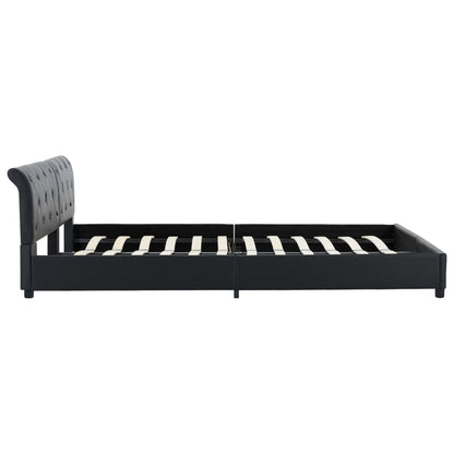 Giroletto Nero in Similpelle 180x200 cm | homemem39
