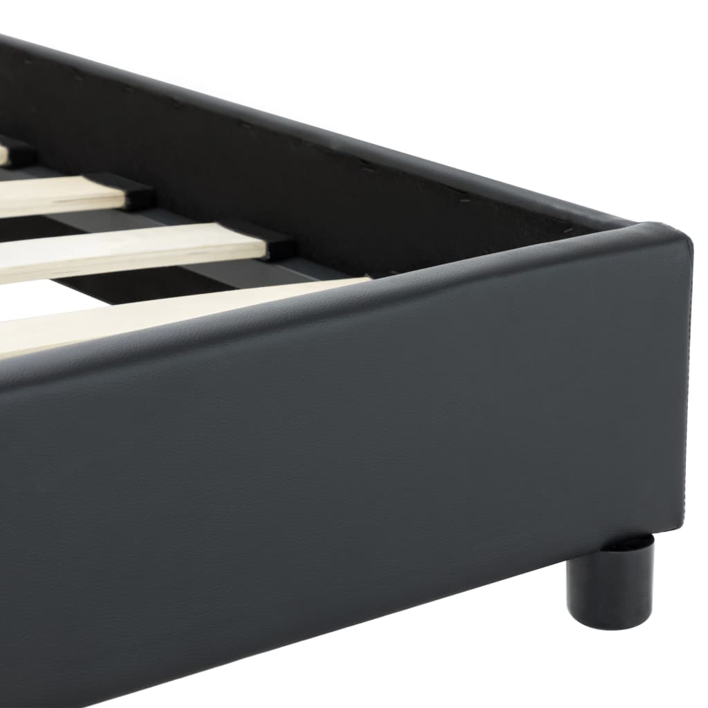 Giroletto Nero in Similpelle 180x200 cm | homemem39