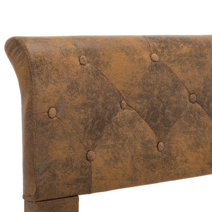 Giroletto Marrone in Similpelle Scamosciata 120x200 cm | homemem39
