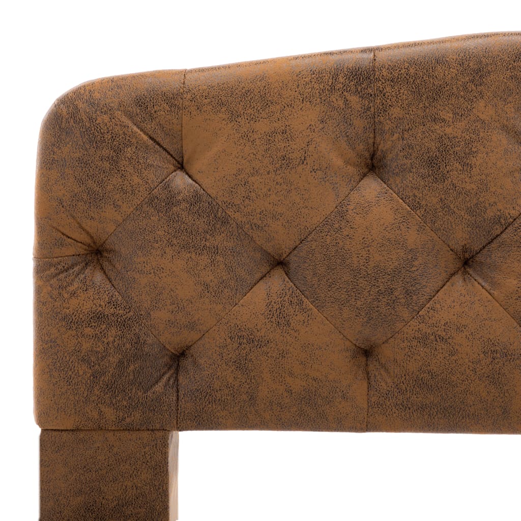 Giroletto Marrone in Similpelle Scamosciata 90x200 cm | homemem39
