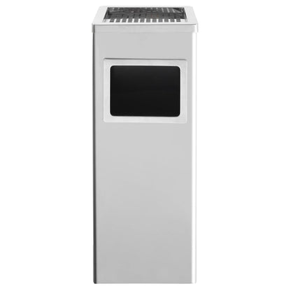 Pattumiera con Posacenere da Albergo 36 L Acciaio Inox | homemem39