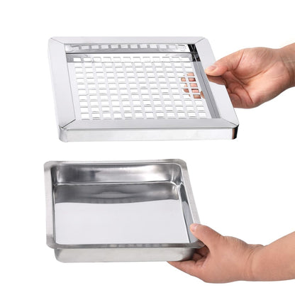 Pattumiera con Posacenere da Albergo 45 L Acciaio Inox | homemem39