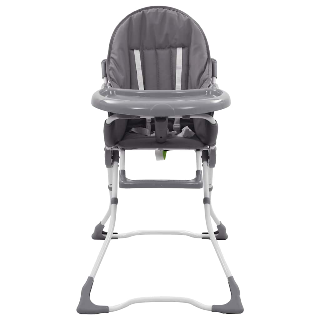 Seggiolone Pappa per Bambini Grigio e Bianco - homemem39