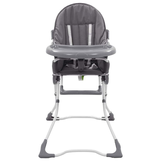 Seggiolone Pappa per Bambini Grigio e Bianco - homemem39