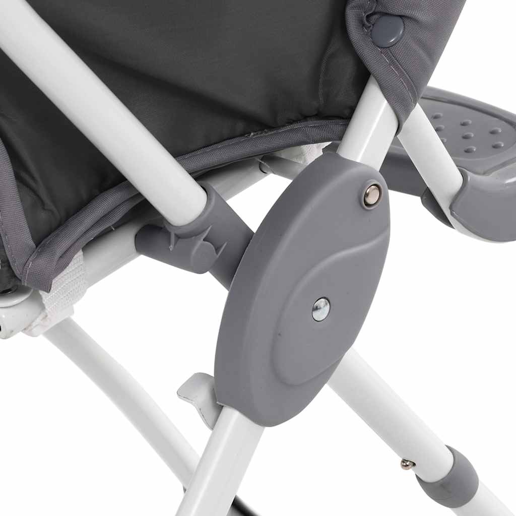 Seggiolone Pappa per Bambini Grigio e Bianco - homemem39