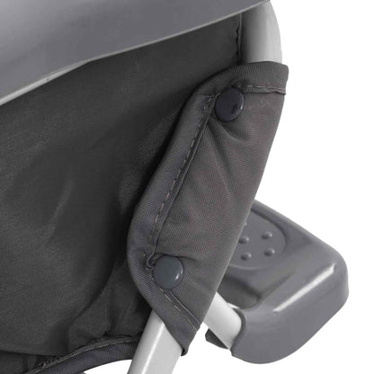Seggiolone Pappa per Bambini Grigio e Bianco - homemem39