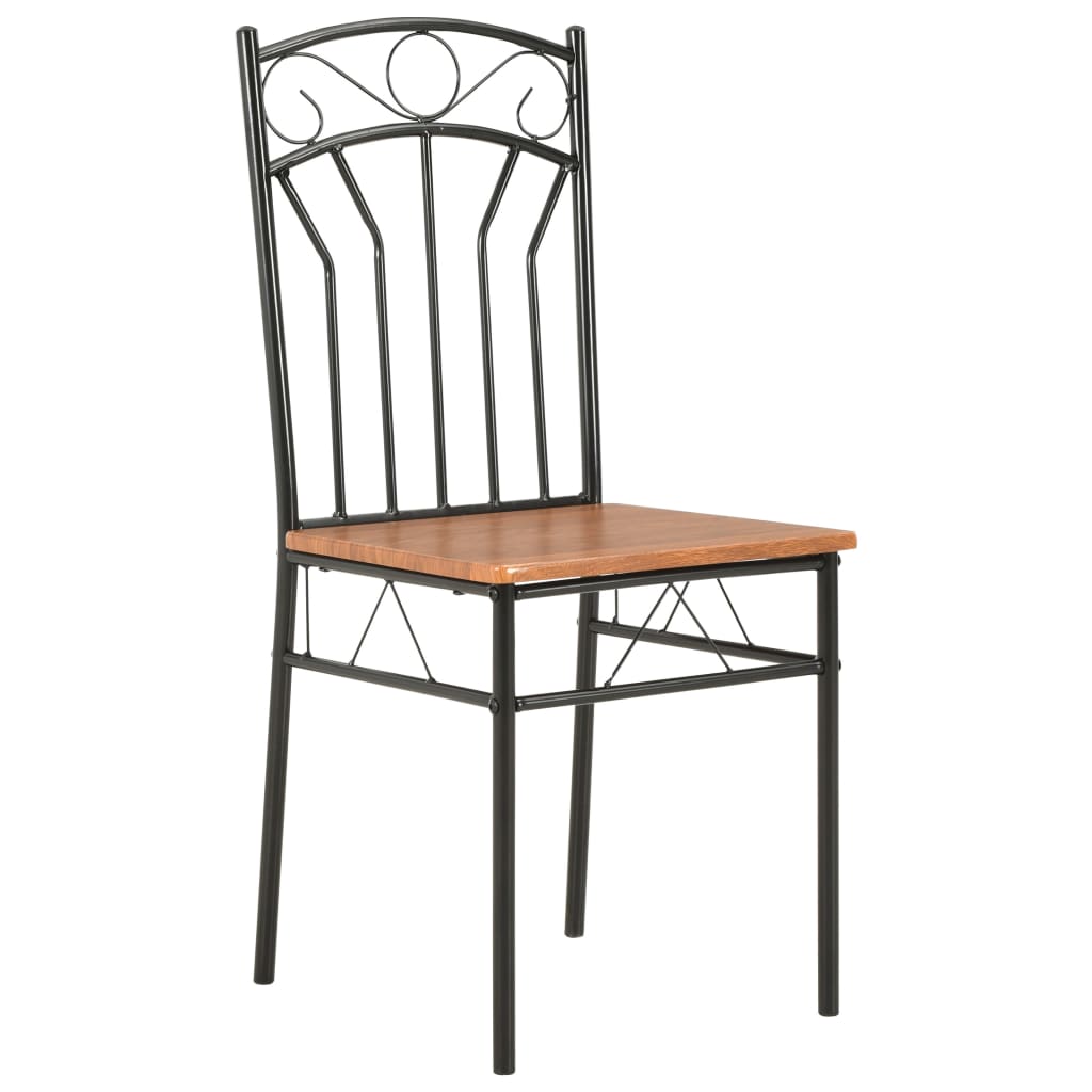 Sedie per Sala da Pranzo 2 pz Marroni in MDF | homemem39