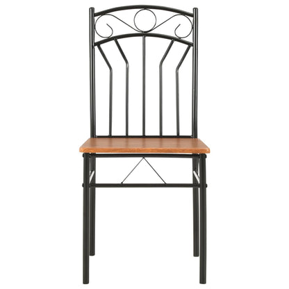 Sedie per Sala da Pranzo 2 pz Marroni in MDF - homemem39