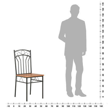 Sedie per Sala da Pranzo 2 pz Marroni in MDF | homemem39