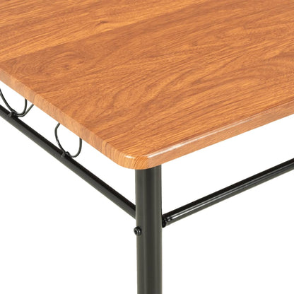 Tavolo da Pranzo Marrone 120x70x75 cm in MDF | homemem39