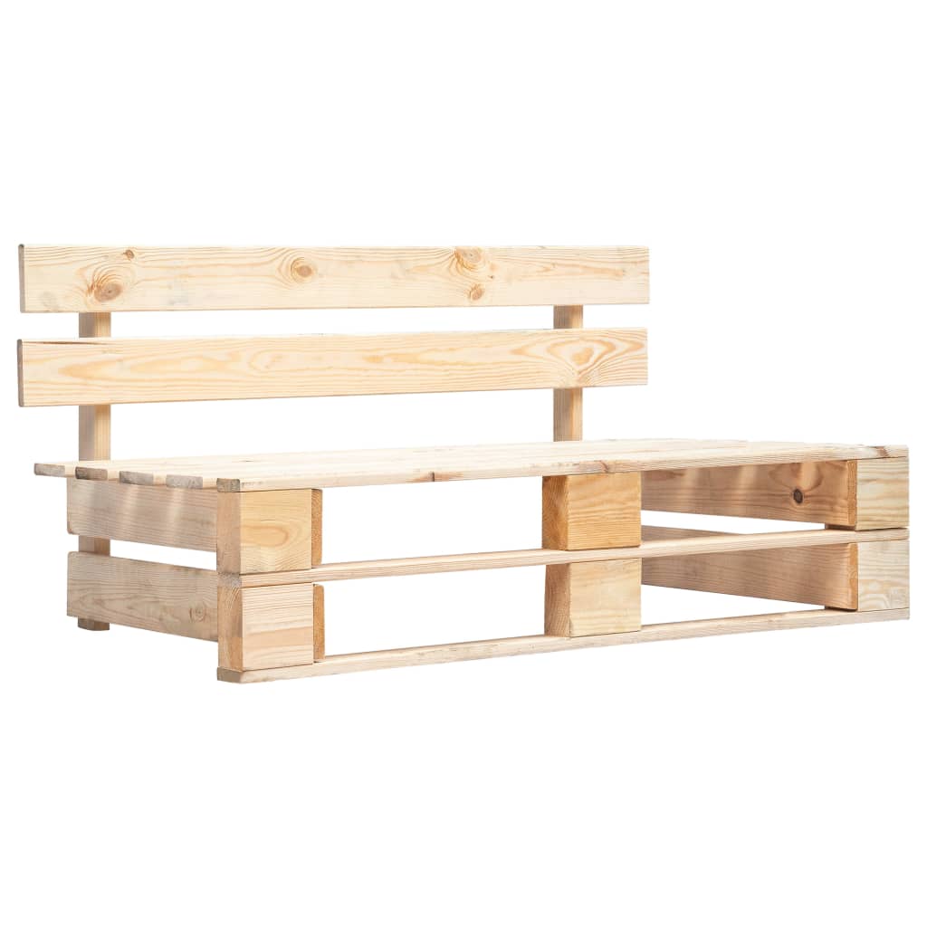 Divano da Giardino a Pallet con Cuscini Grigi in Legno di Pino | homemem39