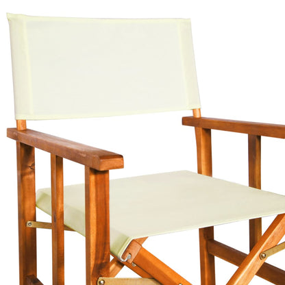 Sedie da Regista 2 pz in Legno Massello di Acacia | homemem39