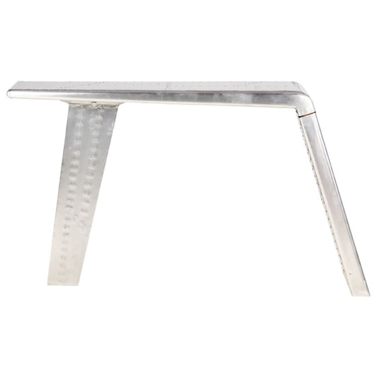 Scrivania Aviator Argento 112x50x76 cm Metallo | homemem39