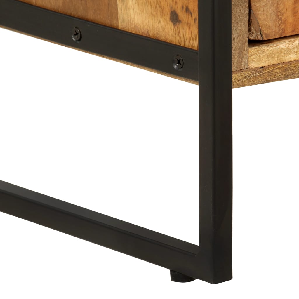 Libreria a 4 Livelli Legno Massello di Recupero 124x30x180 cm | homemem39
