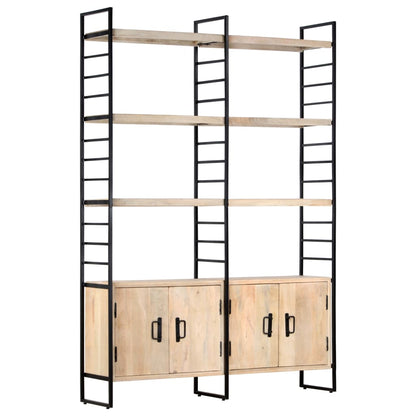Libreria a 4 Livelli Legno Massello di Mango 124x30x180 cm | homemem39