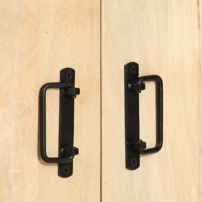 Libreria a 4 Livelli Legno Massello di Mango 124x30x180 cm | homemem39