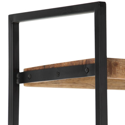 Libreria a 4 Livelli Legno di Mango Grezzo 124x30x180 cm | homemem39