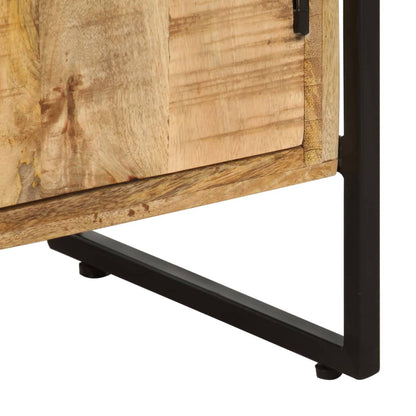 Libreria a 4 Livelli Legno di Mango Grezzo 124x30x180 cm | homemem39