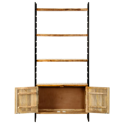 Libreria a 4 Livelli 80x30x180 cm in Legno di Mango Grezzo | homemem39