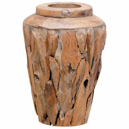 Vaso Decorativo 40x60 cm in Legno Massello di Teak