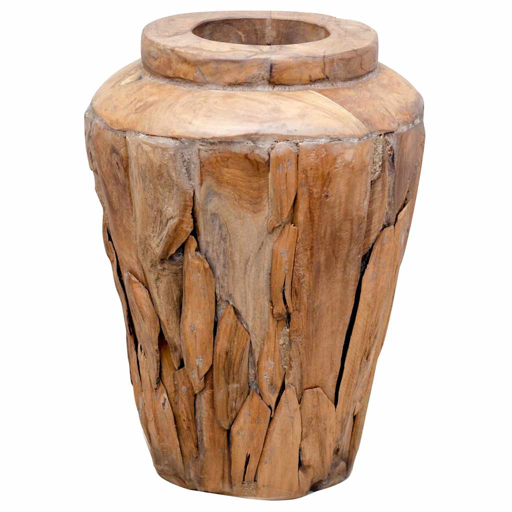 Vaso Decorativo 40x60 cm in Legno Massello di Teak