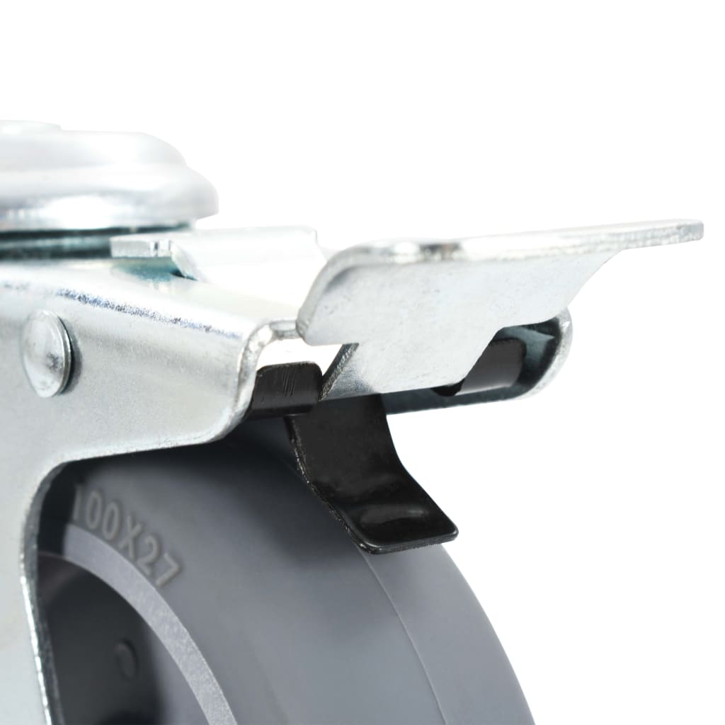 Ruote Girevoli con Foro per Bulloni 12 pz 100 mm - homemem39