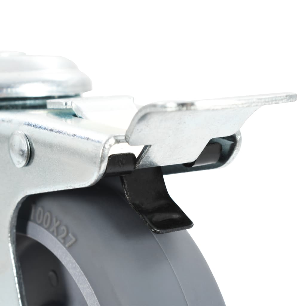 Ruote Girevoli con Foro per Bulloni 24 pz 100 mm - homemem39