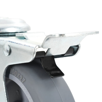 Ruote Girevoli con Foro per Bulloni 24 pz 100 mm - homemem39