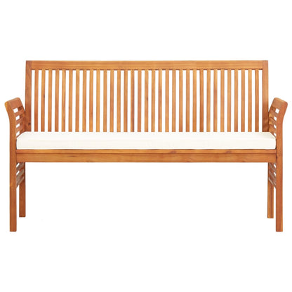 Panca da Giardino a 3 Posti 150 cm in Legno Massello di Acacia - homemem39