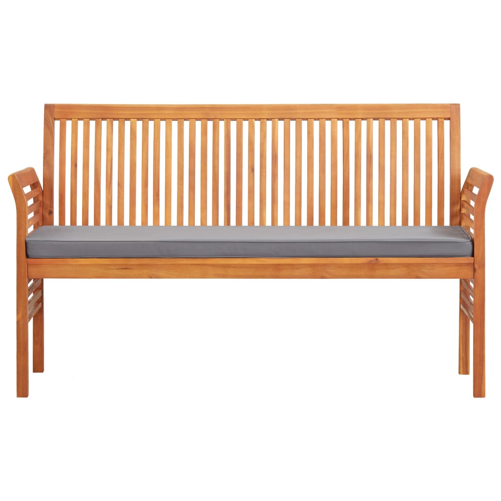Panca da Giardino a 3 Posti 150 cm Legno Massello di Acacia | homemem39