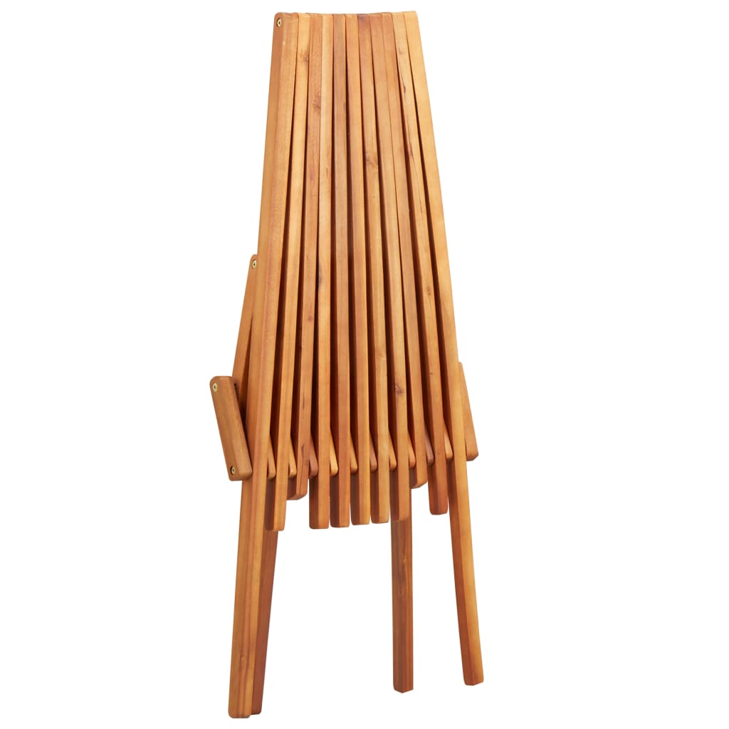 Sedia a Sdraio da Esterno Pieghevole Legno Massello di Acacia | homemem39