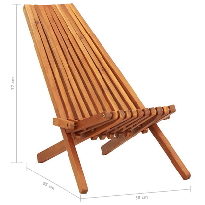 Sedie da Giardino Pieghevoli 2 pz in Legno Massello d'Acacia | homemem39