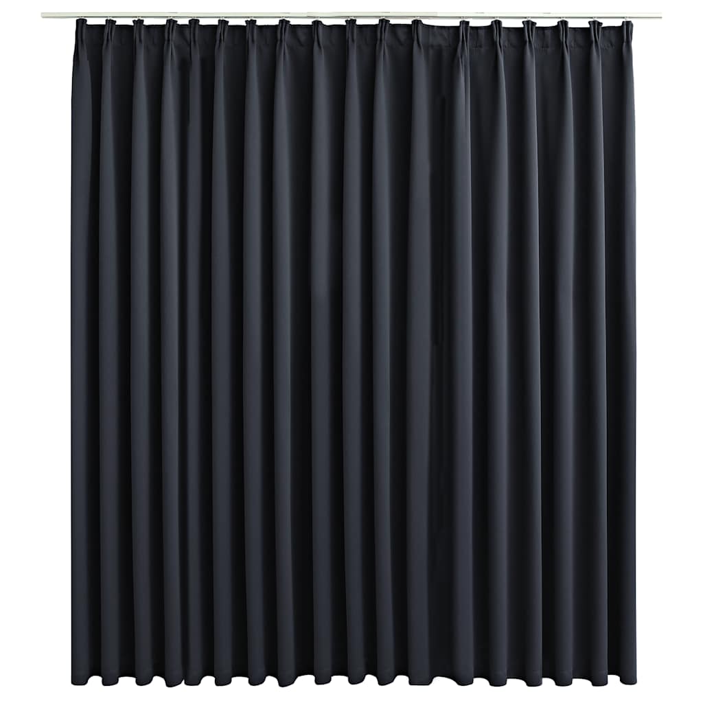 Tenda Oscurante con Ganci Nera 290x245 cm | homemem39