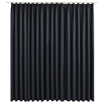 Tenda Oscurante con Ganci Nera 290x245 cm | homemem39