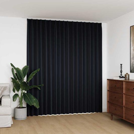 Tenda Oscurante con Ganci Nera 290x245 cm | homemem39