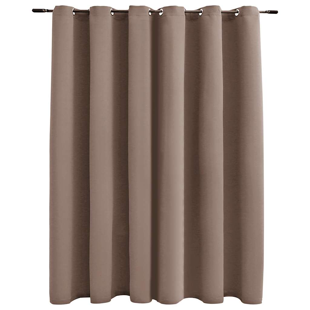 Tenda Oscurante con Anelli in Metallo Grigio Talpa 290x245 cm | homemem39