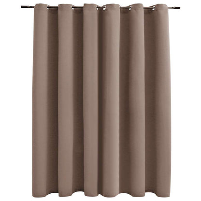 Tenda Oscurante con Anelli in Metallo Grigio Talpa 290x245 cm | homemem39
