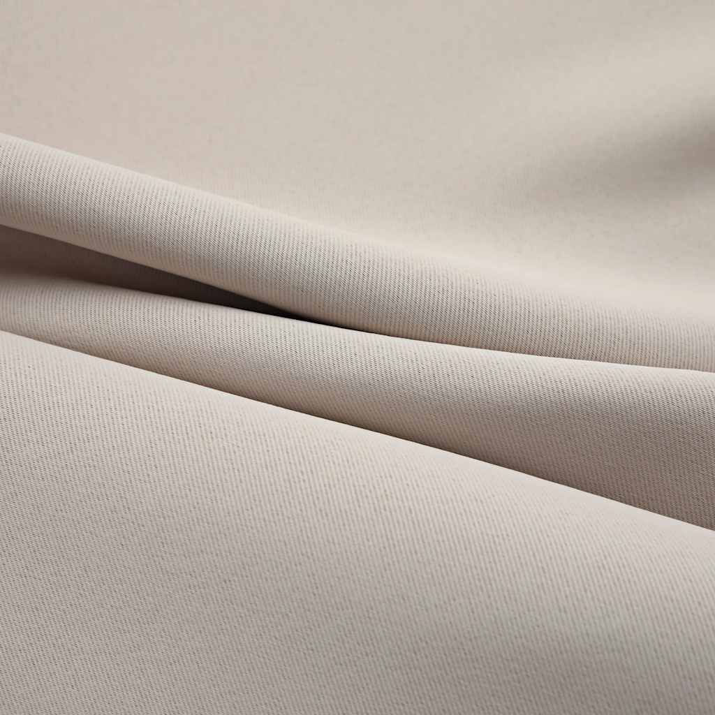 Tende Oscuranti con Anelli in Metallo 2 pz Beige 140x225 cm