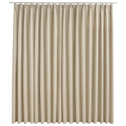 Tenda Oscurante con Ganci Beige 290x245 cm | homemem39