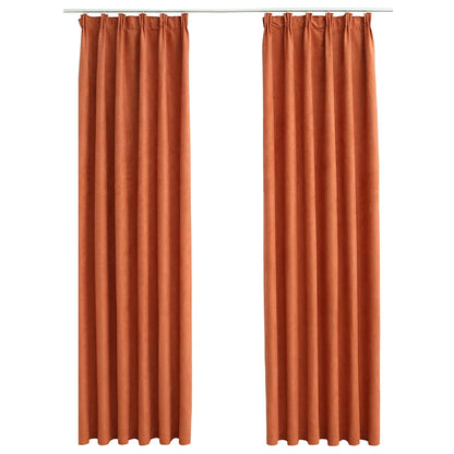 Tende Oscuranti con Ganci 2 pz Ruggine 140x245 cm | homemem39