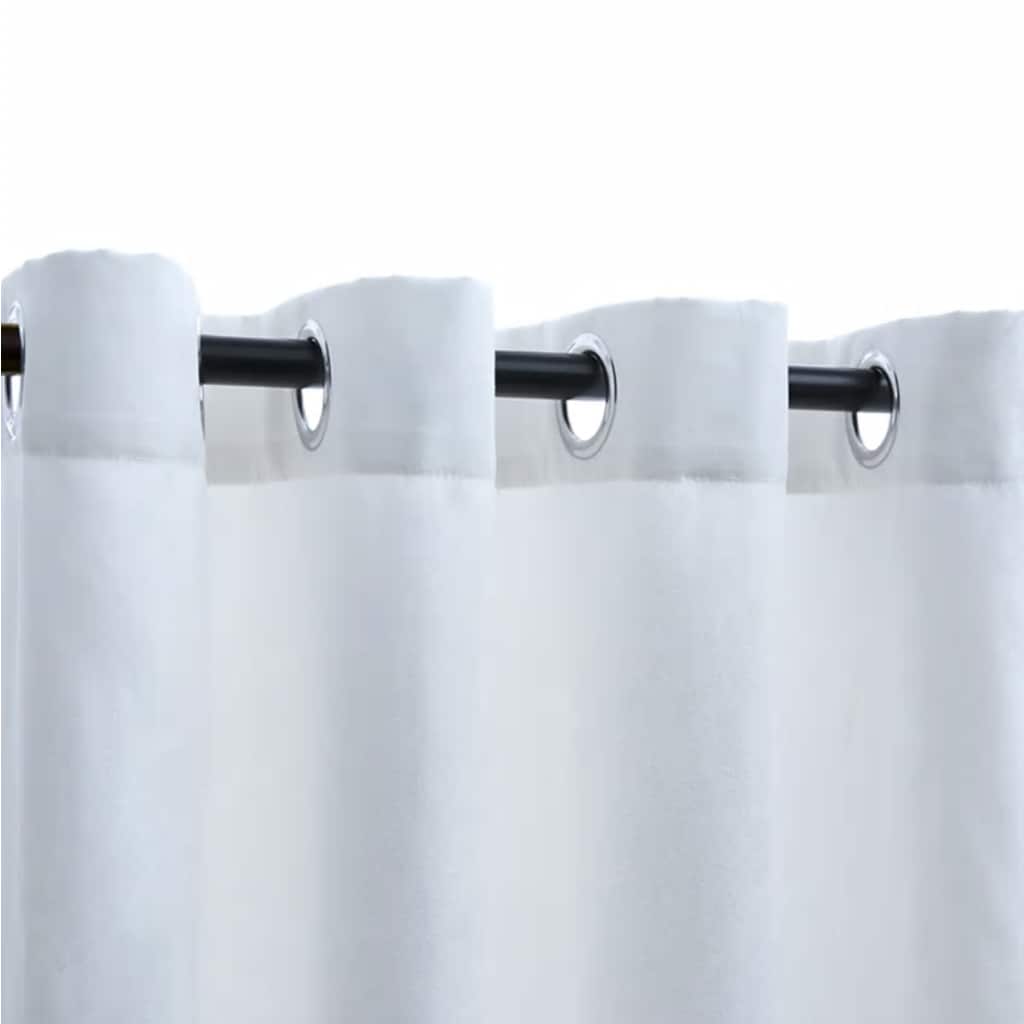 Tende Oscuranti con Anelli in Metallo 2 pz Avorio 140x175cm | homemem39