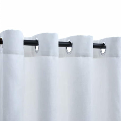 Tende Oscuranti con Anelli in Metallo 2 pz Avorio 140x175cm | homemem39
